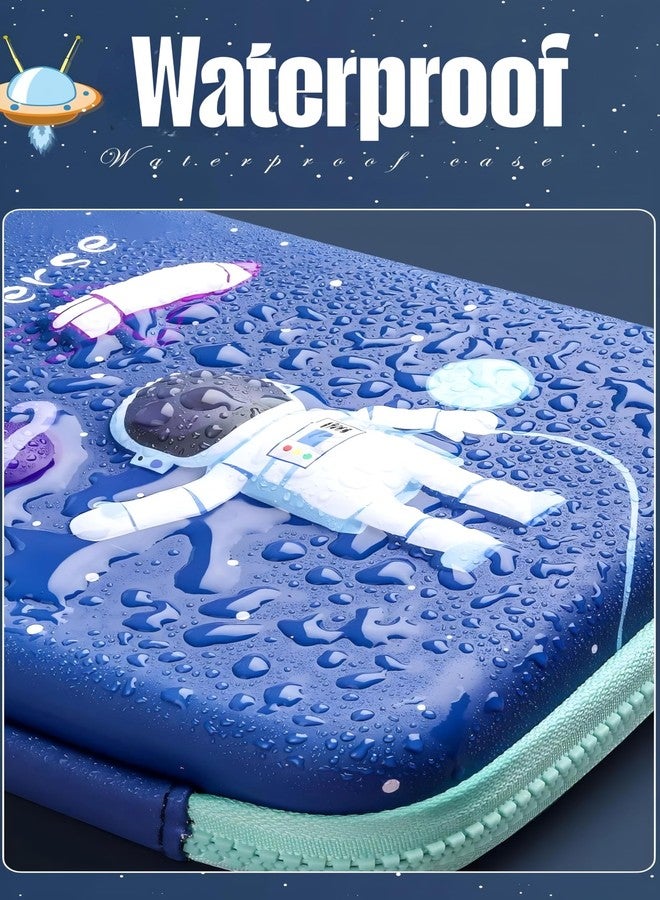 Elecart مقلمة إليكارت بتصميم فضائي ثلاثي الأبعاد للأطفال - حقيبة أقلام صلبة كبيرة الحجم من مادة EVA مع جيوب | لوازم مدرسية، صندوق أدوات مكتبية، حقيبة مستحضرات تجميل بسحاب - Image 5